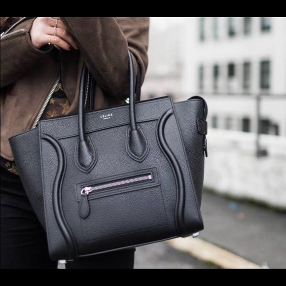 MICRO LUGGAGE HANDBAG IN DRUMMED CALFSKIN
BLACK - Picture 7 of 7